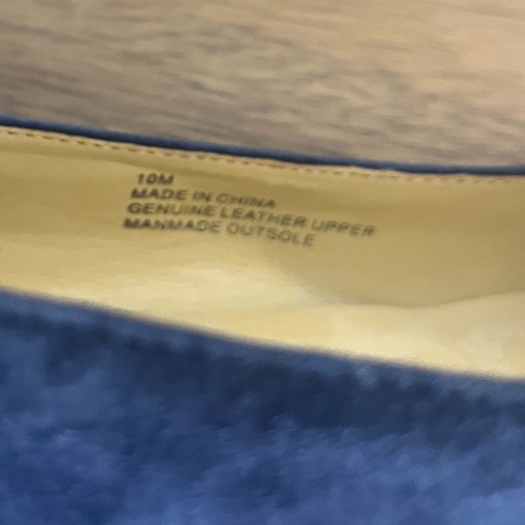 Talbots navy LACEY PLATFORM WEDGES - SUEDE size 10 - Picture 9 of 11